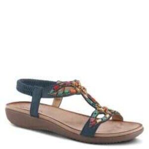 Stylish Navy Beaded Sandal